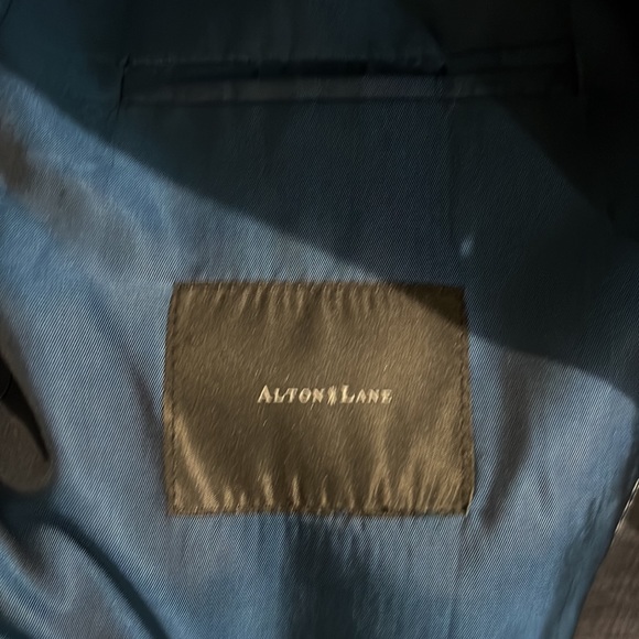 Men’s excellent condition grey check suit; flat front pant - Picture 5 of 8